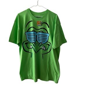 Disney Where’s My Water Gator Adult T Shirt Size XL Green Festival Wacky Cute
